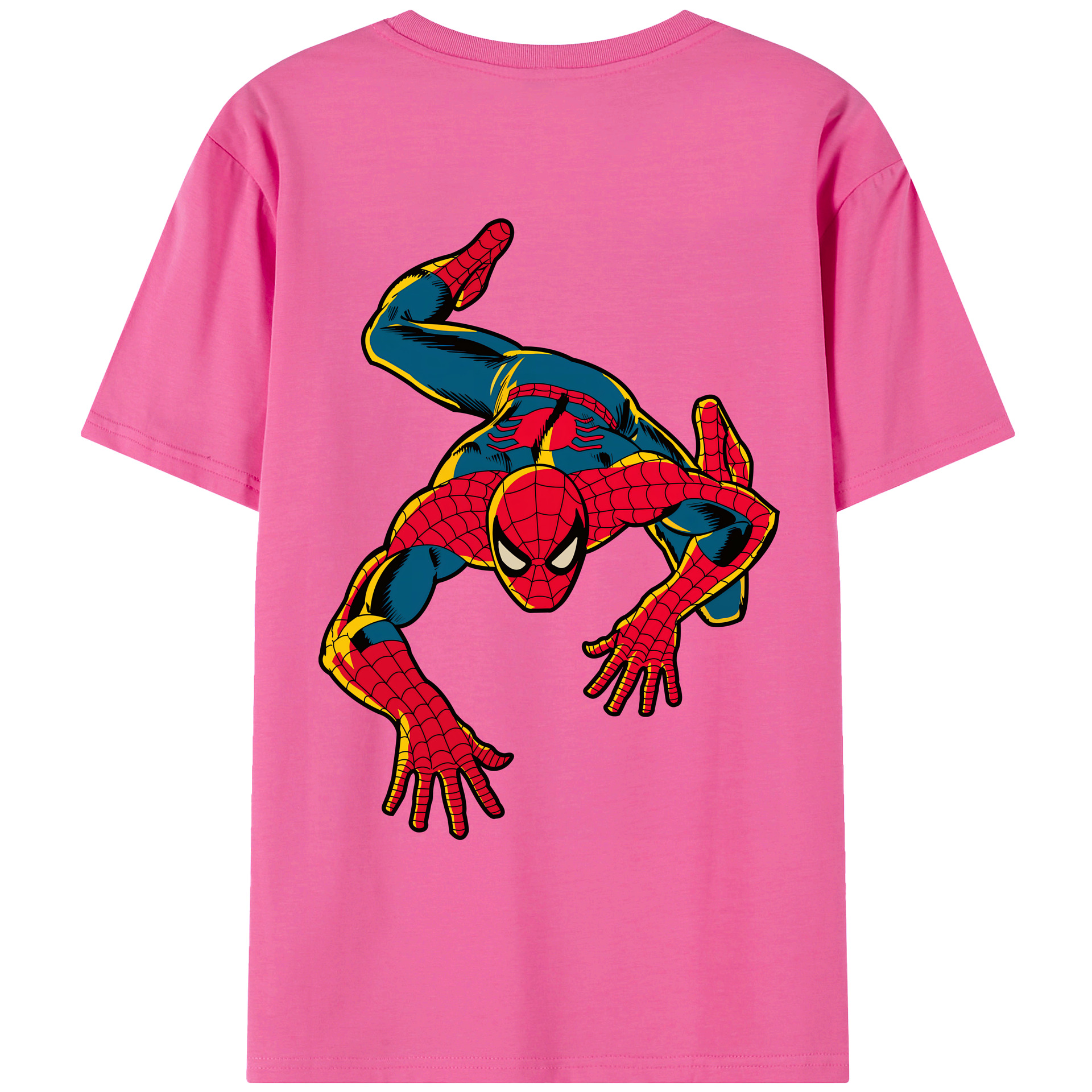 （画像用） Spider Man スパイダーマン レディース半袖Tシャツ(バックプリント)